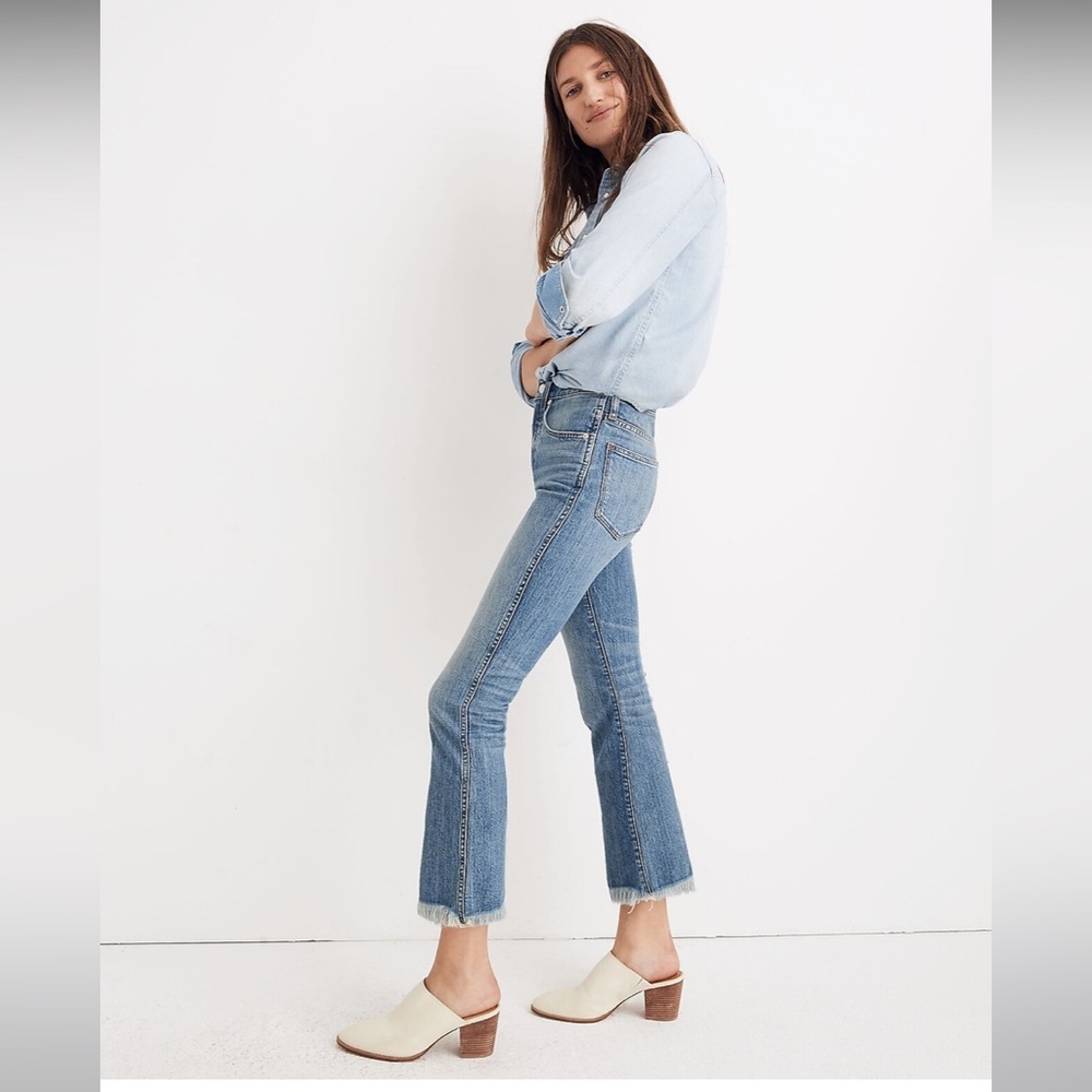 Madewell Cali Demi-Boot Kick Out Crop